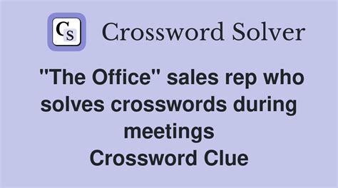 crossword sales reps handouts